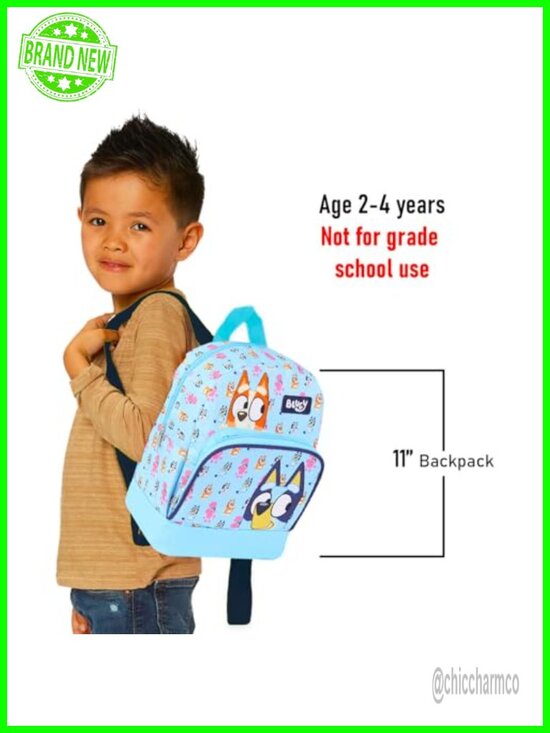 Bluey Mini Backpack 10 inch Adjustable Straps Kids Teens Adults main image 4